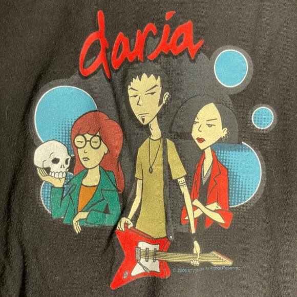 MTV Daria Slim Fit Plus Size T-shirt - 2X - Black - VGUC - Picture 3 of 4